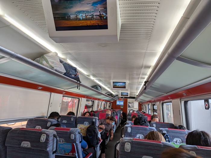 Inside train