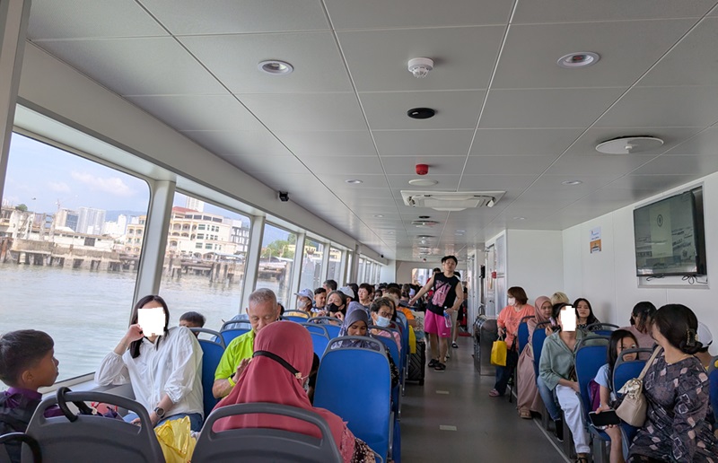 Inside ferry