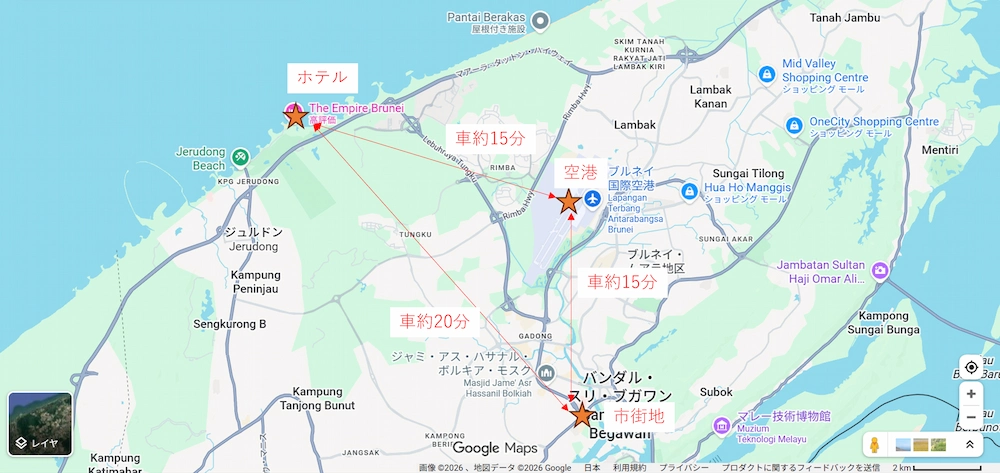 ブルネイ地図1