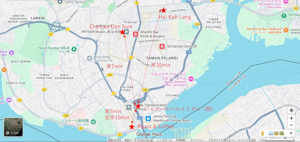 Johor food map